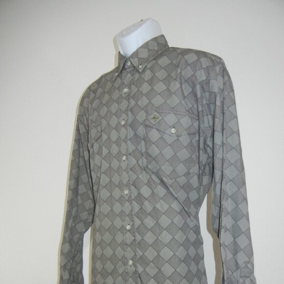 Roper Lone‎ Roo  Shirt Men's XL Aztec Western Button Down Long Sleeve - Picture 6 of 9
